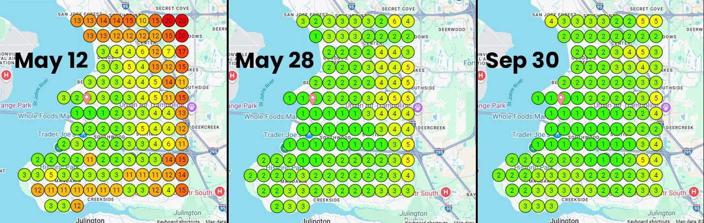 Paint Store Maps Rankings in Jacksonville, FL Paint Store Maps Rankings in Jacksonville, FL